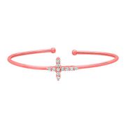 Diamond cross bangle
