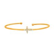 Diamond cross bangle