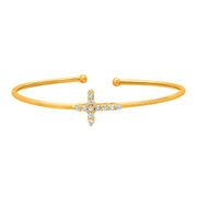 Diamond cross bangle