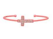 Diamond cross bangle