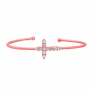 Diamond cross bangle