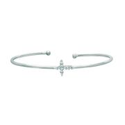 Diamond cross bangle