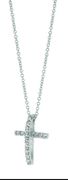 Diamond cross necklace