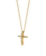 Diamond cross necklace