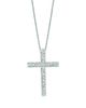 Diamond cross necklace