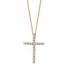 Diamond cross necklace