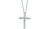 Diamond cross necklace