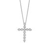 Diamond cross necklace