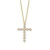 Diamond cross necklace
