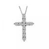 Diamond cross necklace