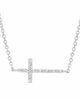 Diamond cross necklace