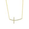 Diamond cross necklace