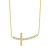 Diamond cross necklace