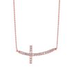 Diamond cross necklace