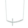 Diamond cross necklace