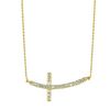 Diamond cross necklace