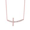 Diamond cross necklace