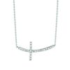 Diamond cross necklace
