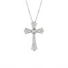 Diamond cross necklace
