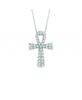 Diamond cross necklace