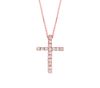 Diamond cross necklace