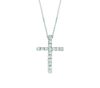 Diamond cross necklace