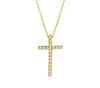 Diamond cross necklace