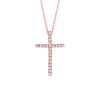 Diamond cross necklace