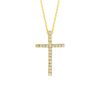 Diamond cross necklace