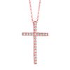 Diamond cross necklace