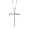 Diamond cross necklace