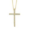 Diamond cross necklace