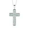 Diamond cross necklace