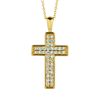 Diamond cross necklace