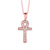 Diamond cross necklace