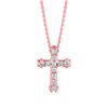 Diamond cross necklace