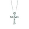 Diamond cross necklace