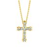 Diamond cross necklace