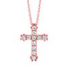 Diamond cross necklace