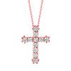 Diamond cross necklace