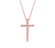 Diamond cross necklace
