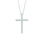 Diamond cross necklace