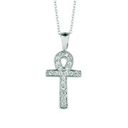 Diamond cross necklace