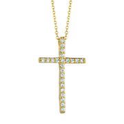Diamond cross necklace