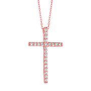 Diamond cross necklace
