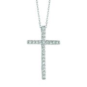 Diamond cross necklace