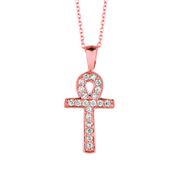 Diamond cross necklace