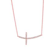 Diamond cross necklace