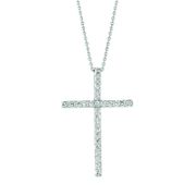 Diamond cross necklace