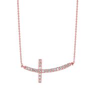 Diamond cross necklace